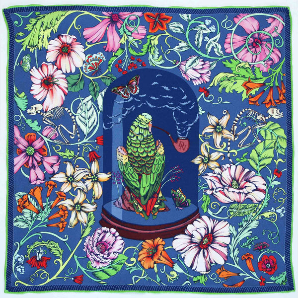 Wise Old Parrot Pocket Square