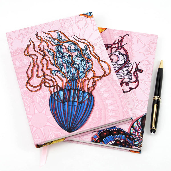Dancing Jellyfish Pink Notebook