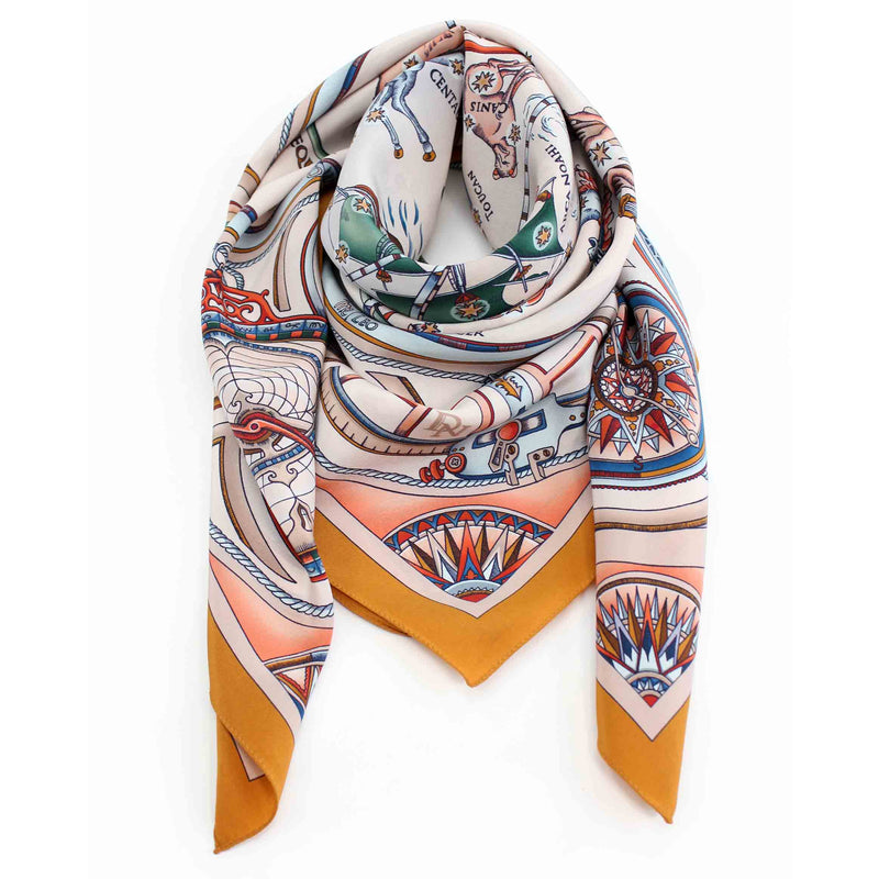 Hemisphere Scarf in Autumnal Tones