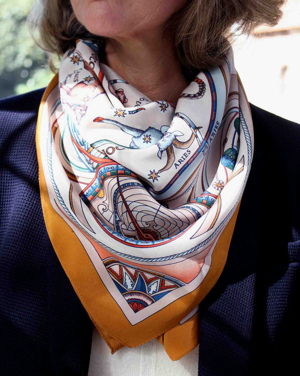 Hemisphere Scarf in Autumnal Tones