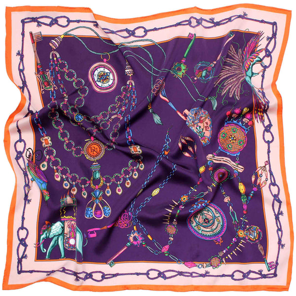 Barnes The Elephant Heirloom Purple Scarf