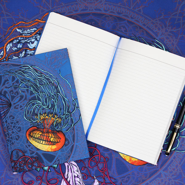 Dancing Jellyfish Blue Notebook