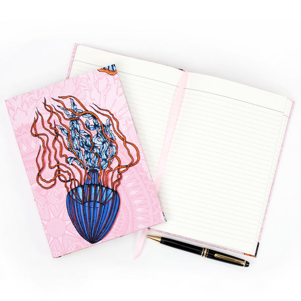 Dancing Jellyfish Pink Notebook