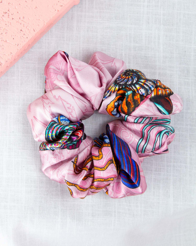 Dancing Jellyfish Pink Scrunchie