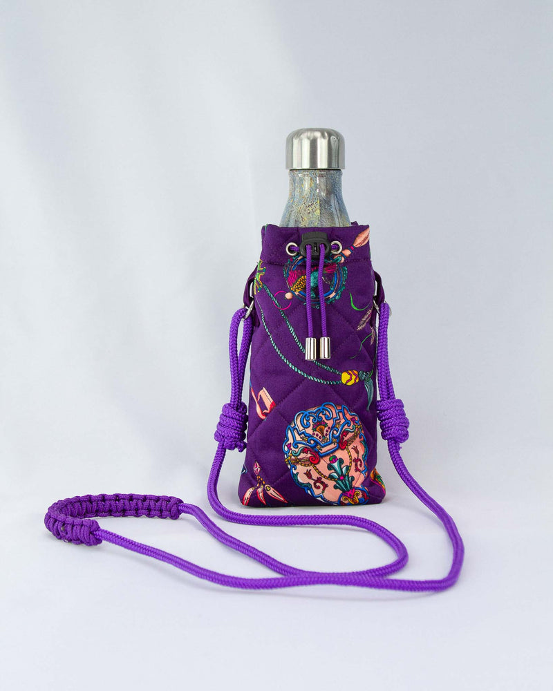 Water Bottle Bag in Purple