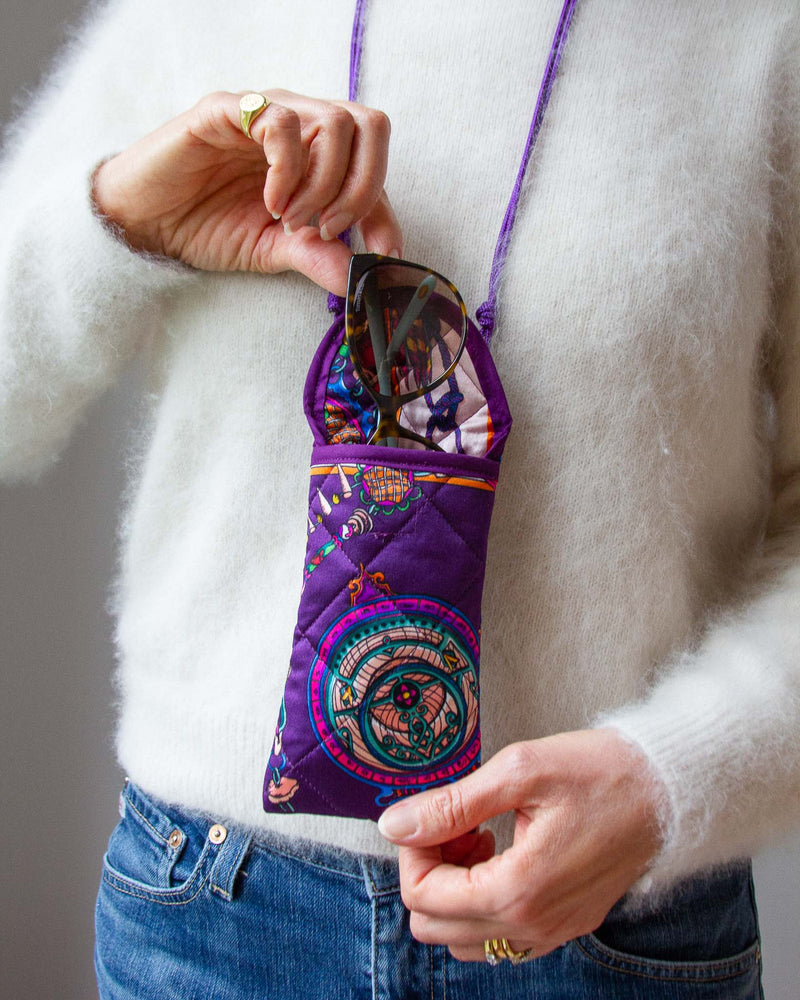 Darcy Glasses Case in Purple