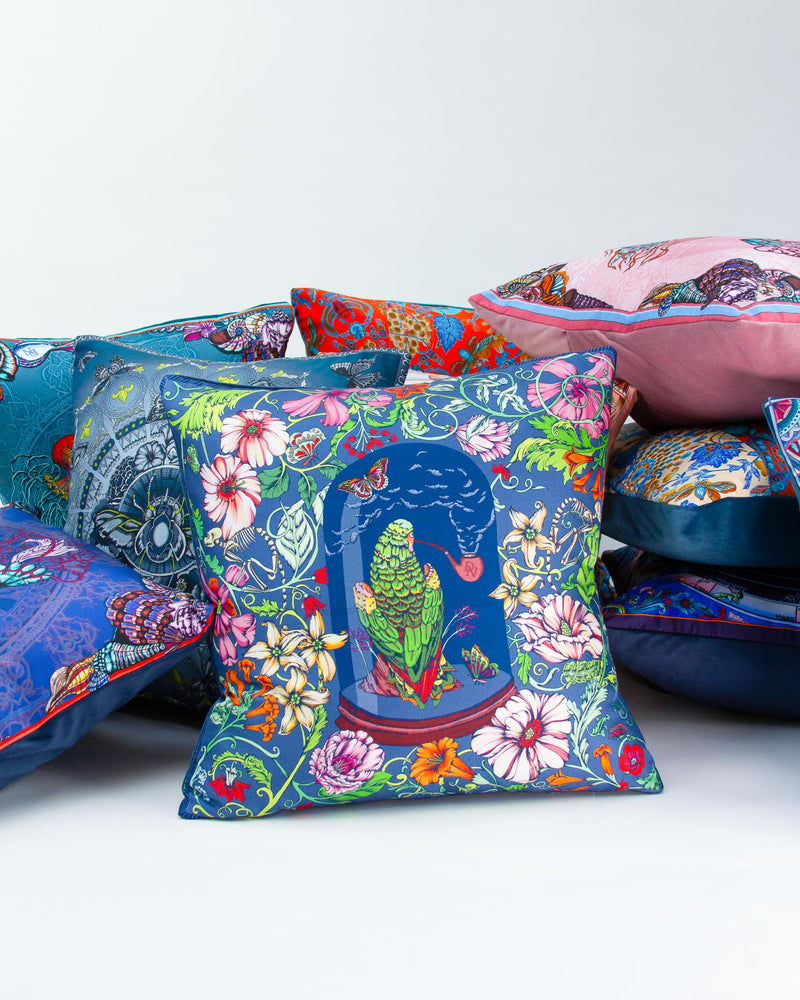 Wise Old Parrot Cushion